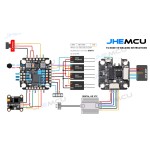 JHEMCU F4 NOXE V3 F411 Deluxe Version Flugsteuerung 5V 10V BEC OSD Baro BlackBox 2-6S 20X20mm RC FPV Renn drohne Flugzeug
